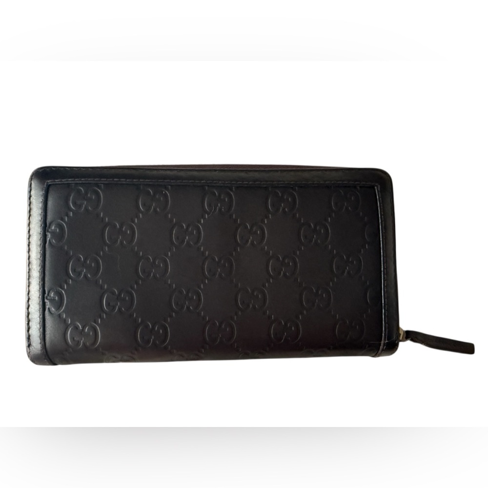 Gucci Sukey Long Zip Around Wallet Guccissima GG Brown Leather Large with Box - Picture 5 of 14
